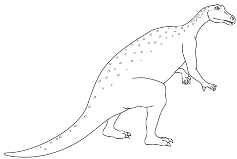 Iguanodon Jurassic Dino Coloring Page